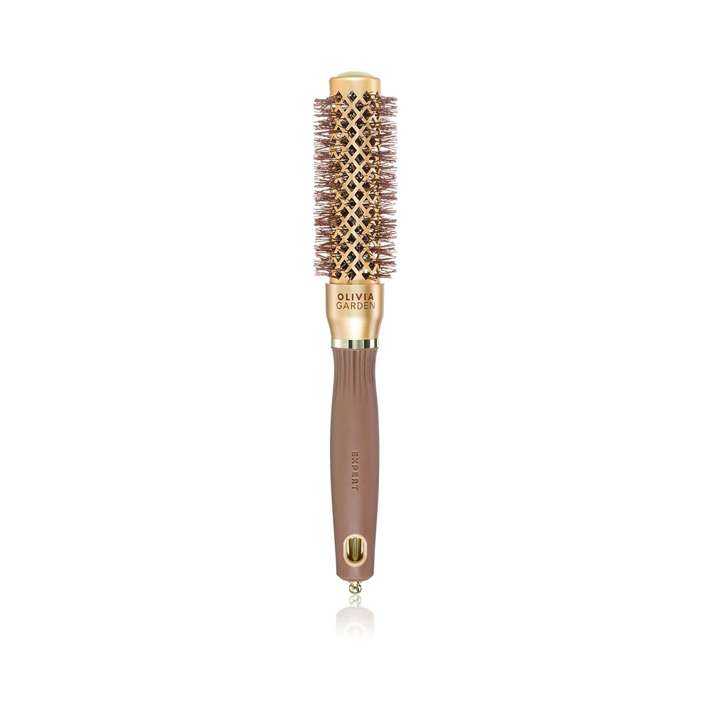 Olivia Garden Expert Blowout Shine Gold & Brown - spazzola per acconciature 25 mm