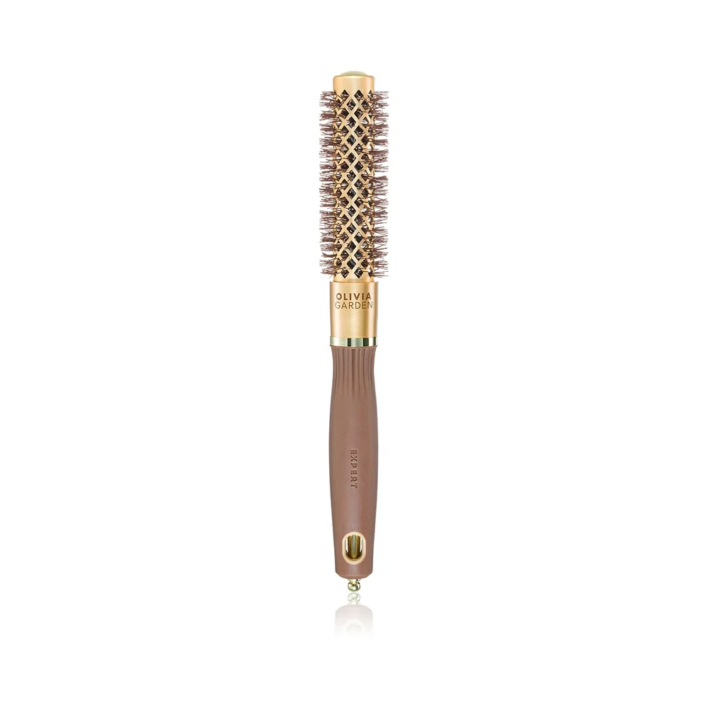 Olivia Garden Expert Blowout Shine Gold & Brown - spazzola per acconciature 20 mm