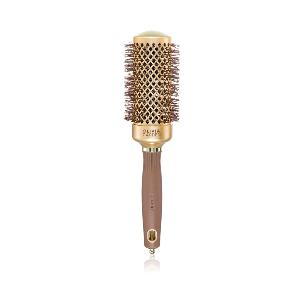 Olivia Garden Expert Blowout Shine Gold & Brown - spazzola per acconciature 45 mm