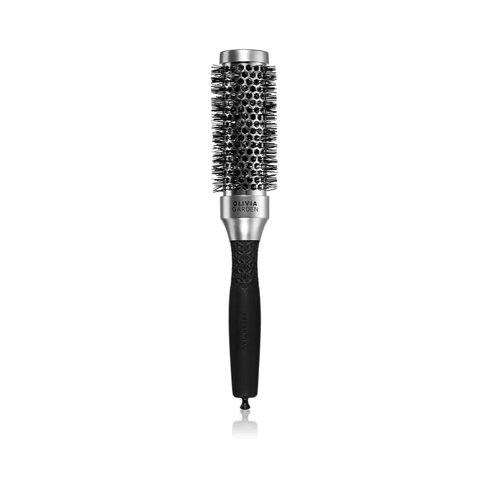 Olivia Garden Essential Blowout Classic Silver - spazzola per acconciature 35 mm
