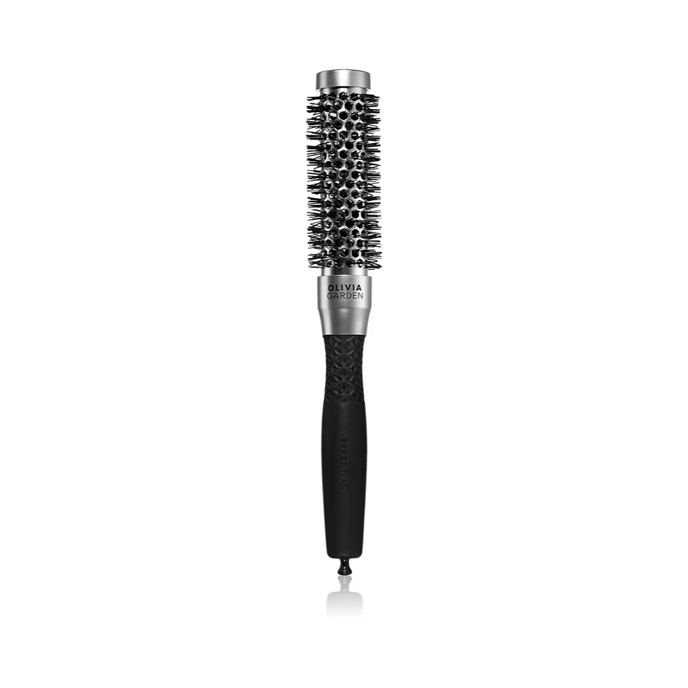 Olivia Garden Essential Blowout Classic Silver - spazzola per acconciature 25 mm
