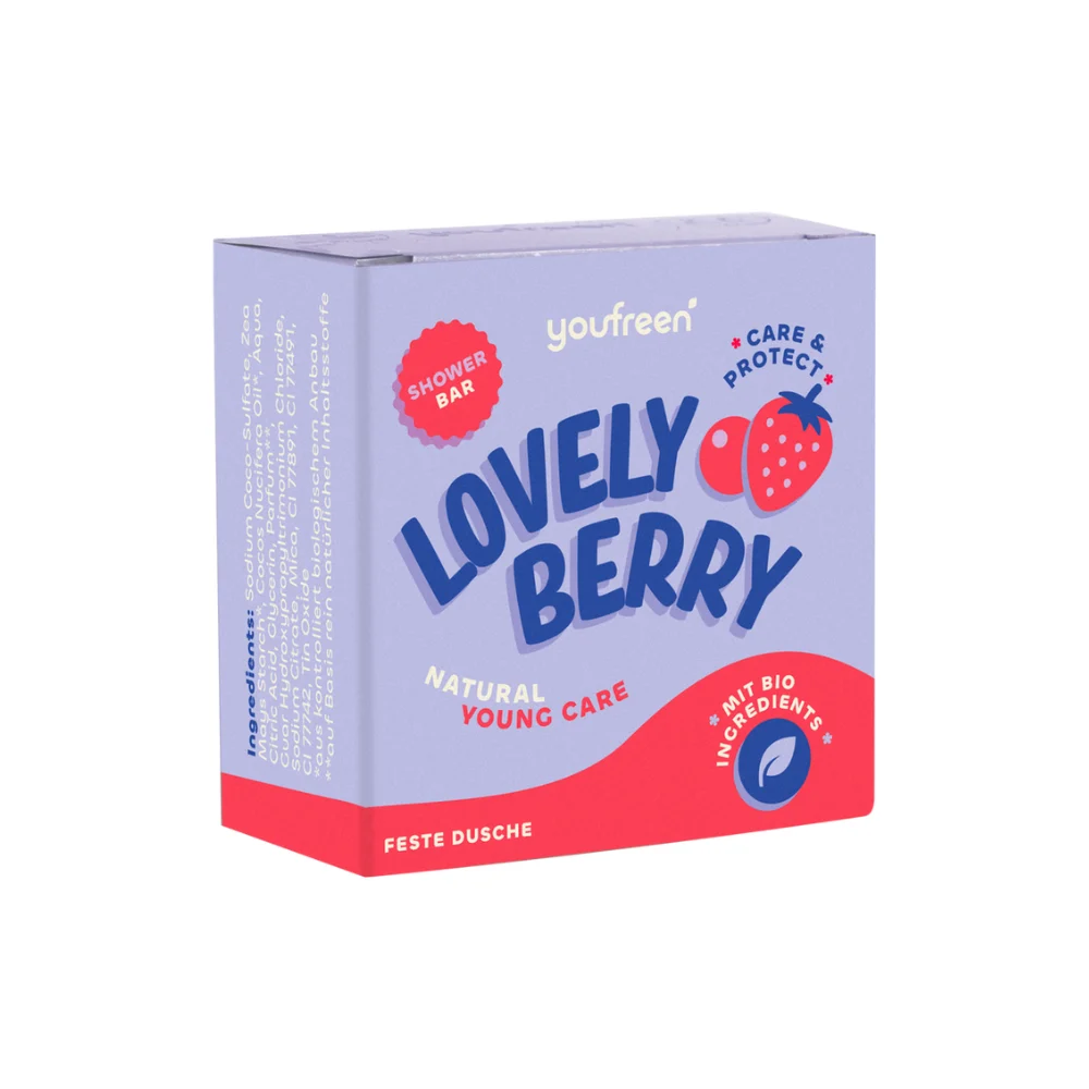 Youfreen Lovely Berry Barra Solida Doccia, 75 G
