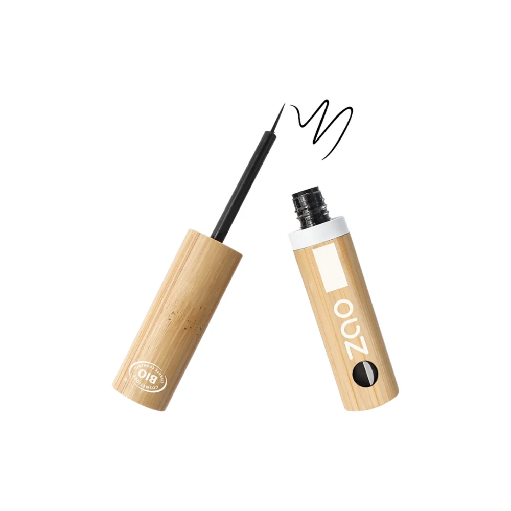 Zao Make Up Pennello Per Eyeliner, 070 Nero Intense (4,50 G)