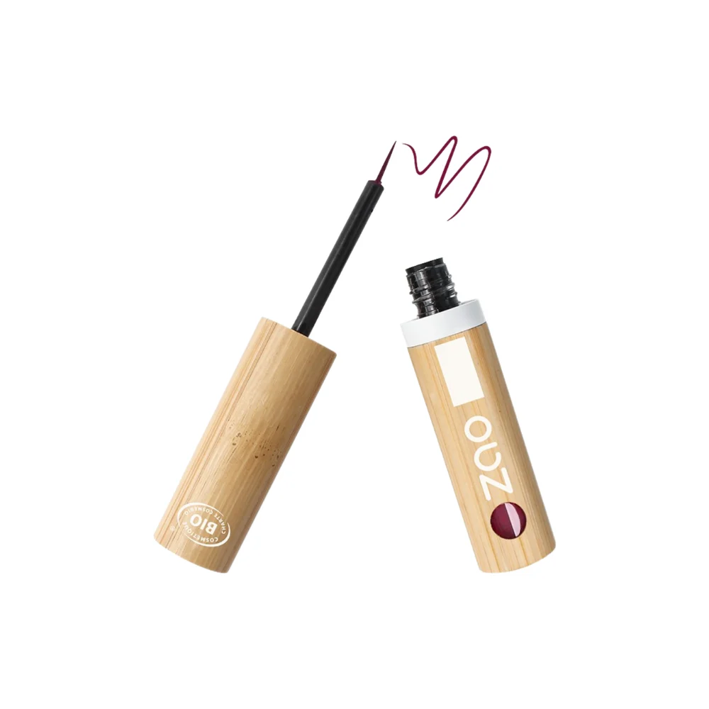 Zao Make Up Pennello Per Eyeliner, 074 Plum (4,50 G)