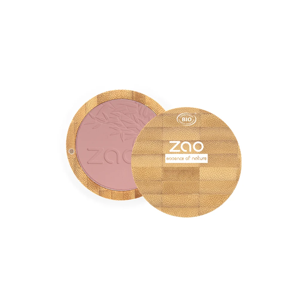 Zao Make Up Blush Compatto, 323 Viola Scuro (9 G)