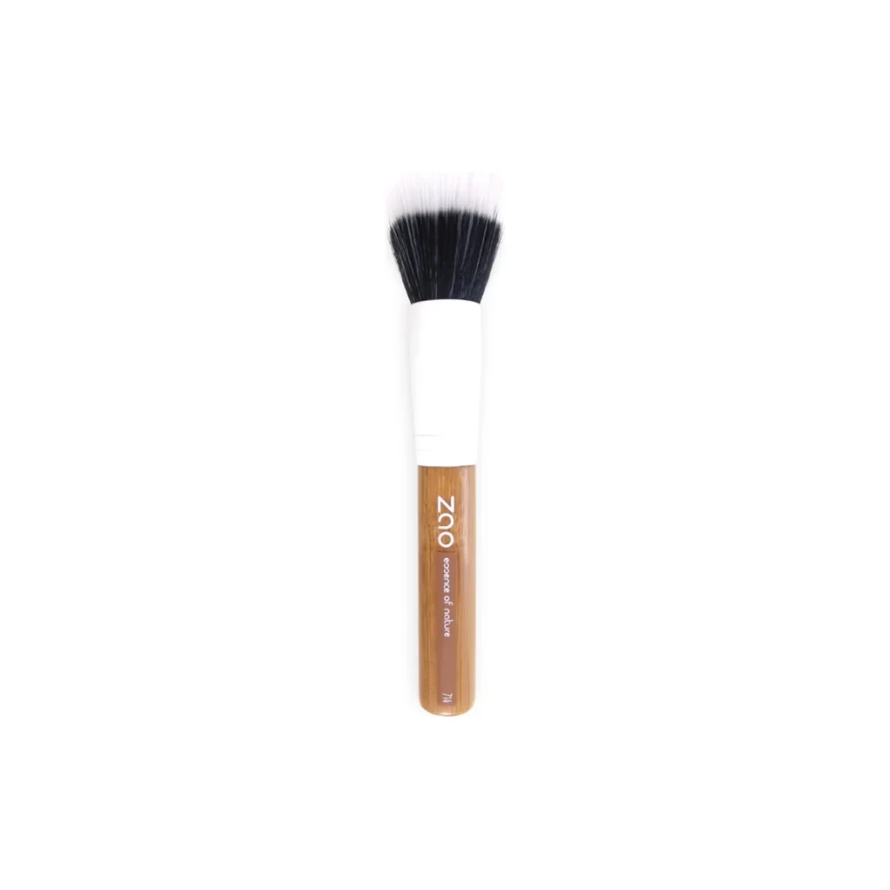 Zao Make Up Duo Pennello Per Fondotinta In Fibra