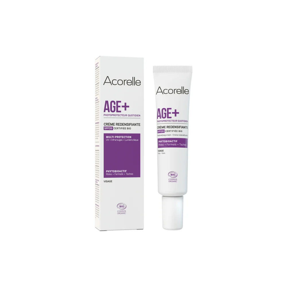 Acorelle Crema Ridensificante Viso Age+ SPF20 Biologico Certificato 40ml