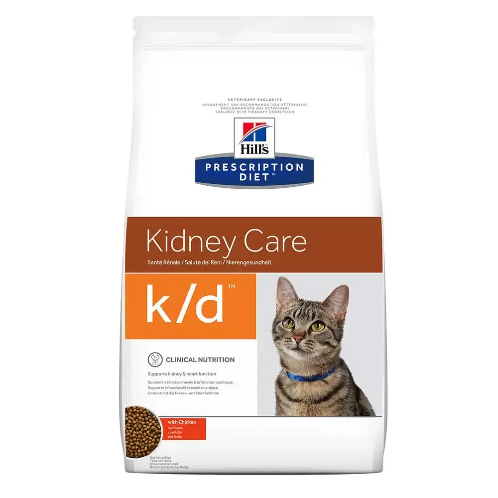 Hills Prescription Diet Croquettes Kidney Care K/d Con Pollo Gatto 1.5kg