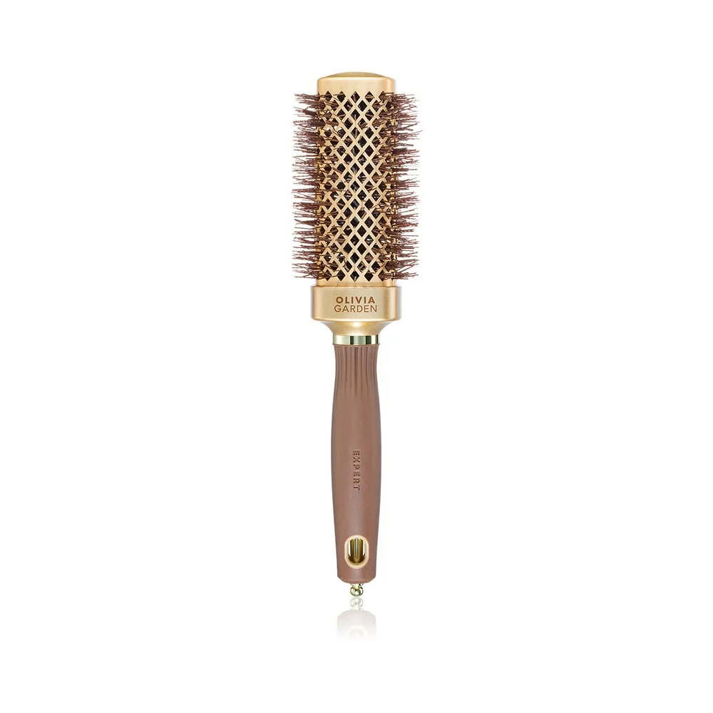 Olivia Garden Expert Blowout Straight Gold & Brown 40mm - spazzola per acconciature