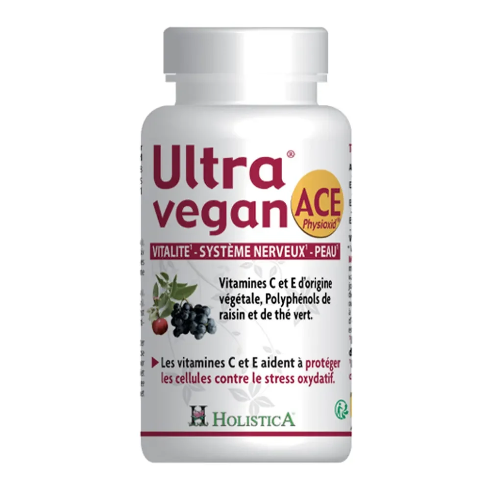 Holistica Ultra Vegan Vitalità, Sistema Nervoso, Pelle ACE Physiodix 40 Capsule