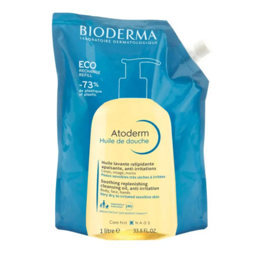 Bioderma Olio Doccia Eco-Ricarica Pelli Secche e Molto Secche 1L