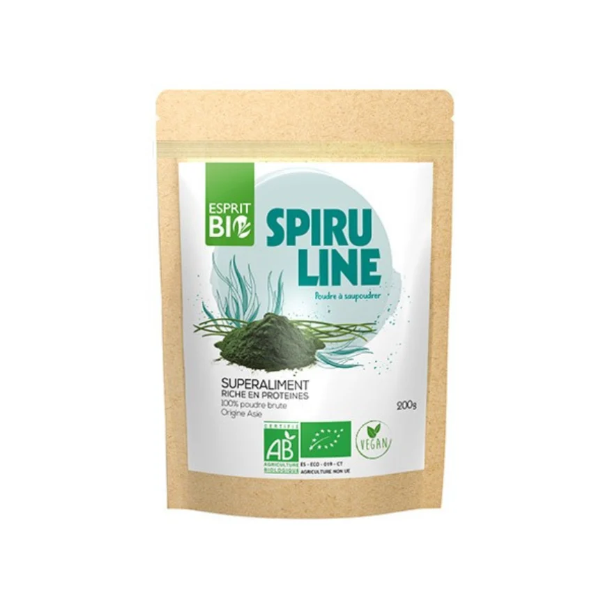 Esprit Bio Spirulina in Polvere Bio da Cospargere Juvasante 200g