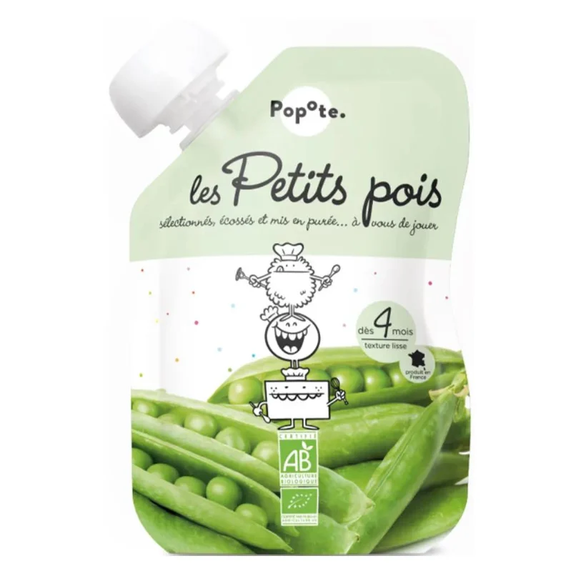 Popote Piccoli Piselli Bio Da 4/6 Mesi 120g