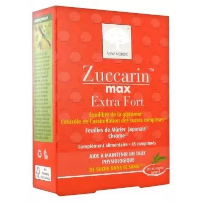 New Nordic Zuccarin Max Extra Forte Diminuire Assorbimento di Zuccheri 45 compresse
