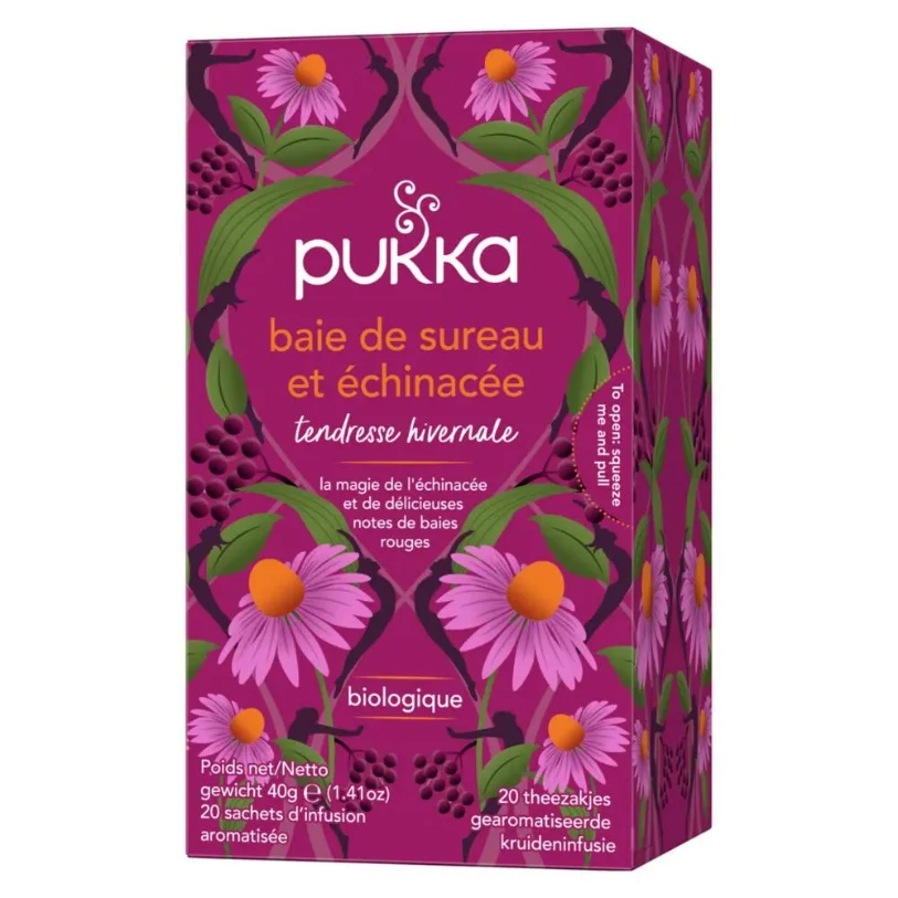 Pukka Infusion Bacche di Sambuco & Echinacea 20 bustine di tisana