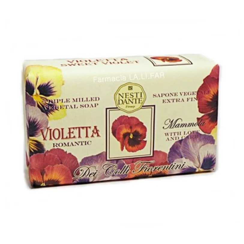 Nesti Dante Dei Colli Fiorentina Triple Milled sapone vegetale Violetta Romantic 250 g