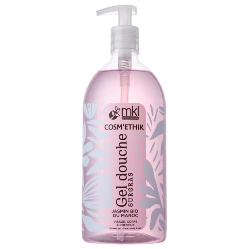 MKL Green Nature - Cosm'Ethik - Gel Doccia Surgras al Gelsomino BIO del Marocco 1L