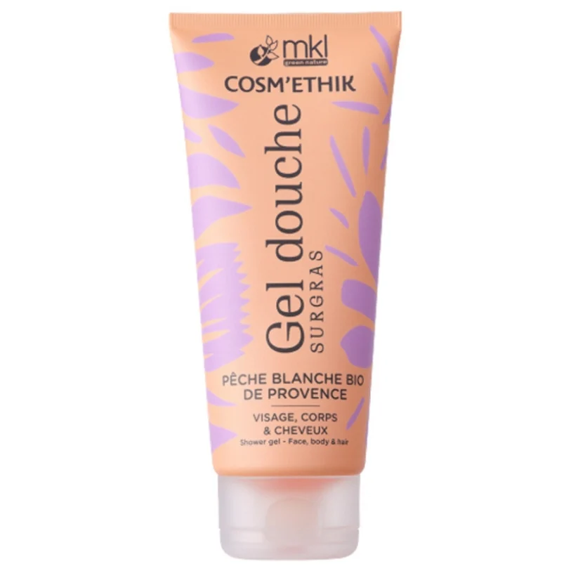 MKL Green Nature - Cosm'Ethik - Gel Doccia Surgras alla Pesca Bianca Biologica della Provenza 200ml