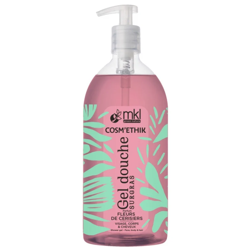 MKL Green Nature - Cosm'Ethik - Gel doccia Surgras con fiori di ciliegio 1L