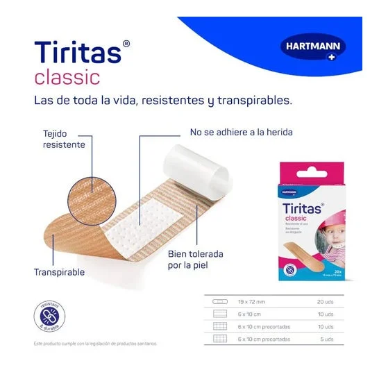 Medicazione classica Hartmann in tessuto 1 pz