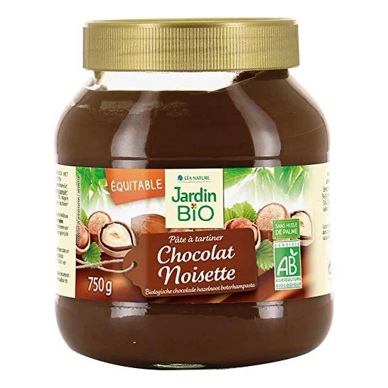 Jardin Bio Crema di cacao con nocciole senza olio di palma 750g