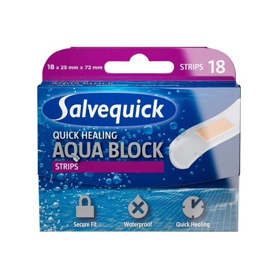 Salvequick Apósitos Aqua Block 18uds