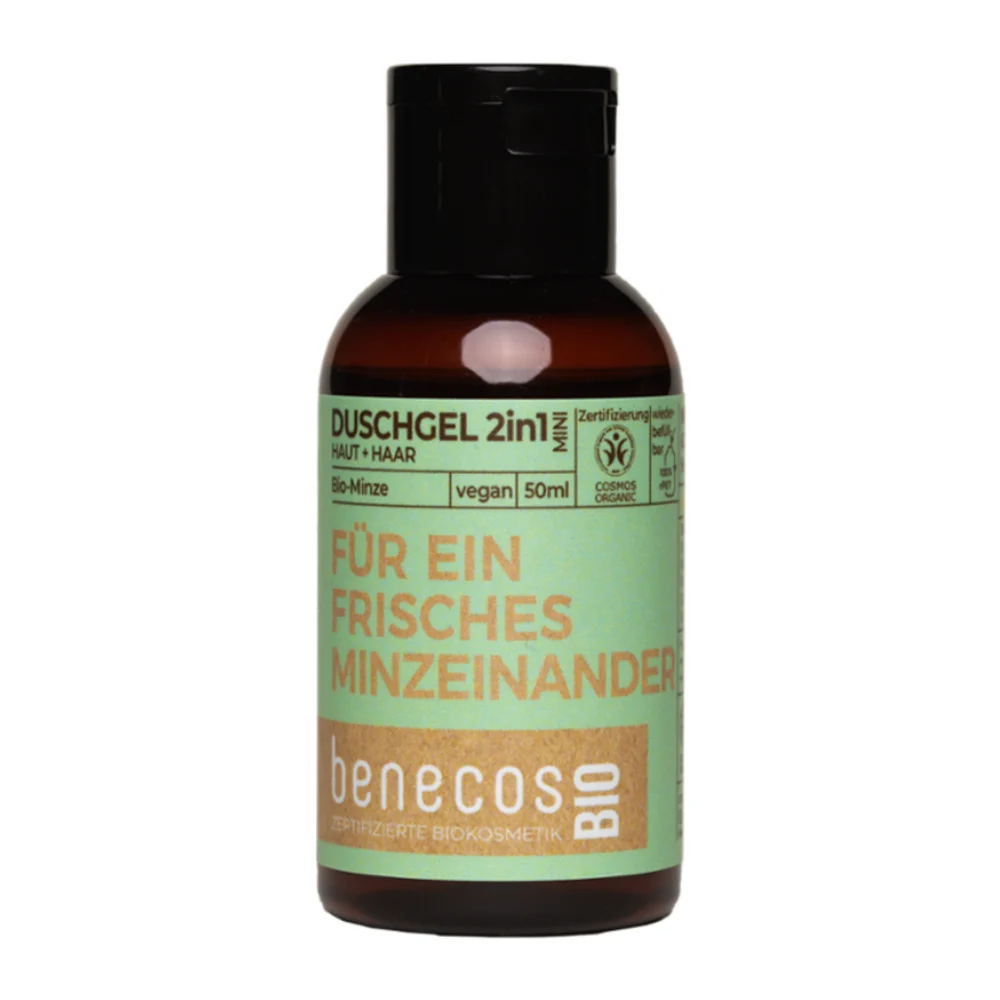 Benecos benecosBIO Gel Doccia 2in1 alla Menta Bio 50 ml