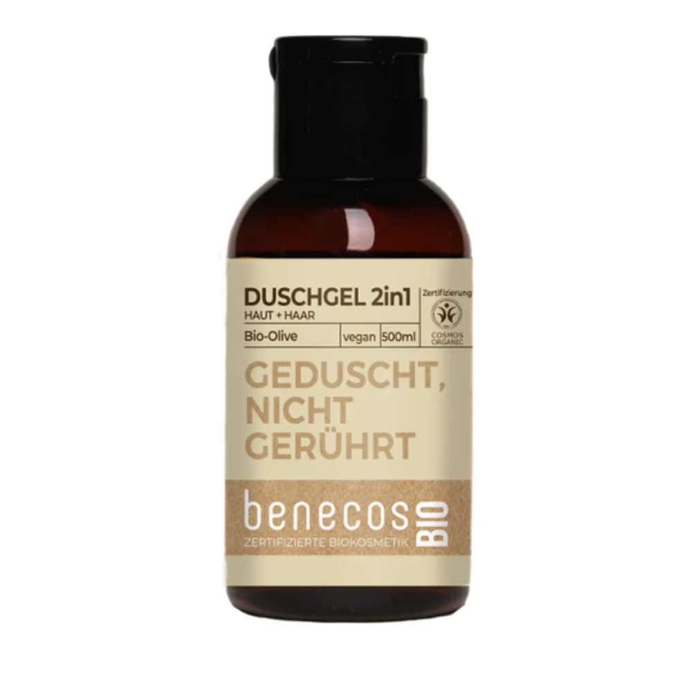 benecos benecosBIO Gel Doccia 2in1 con Olio di Oliva Bio, 50 ml