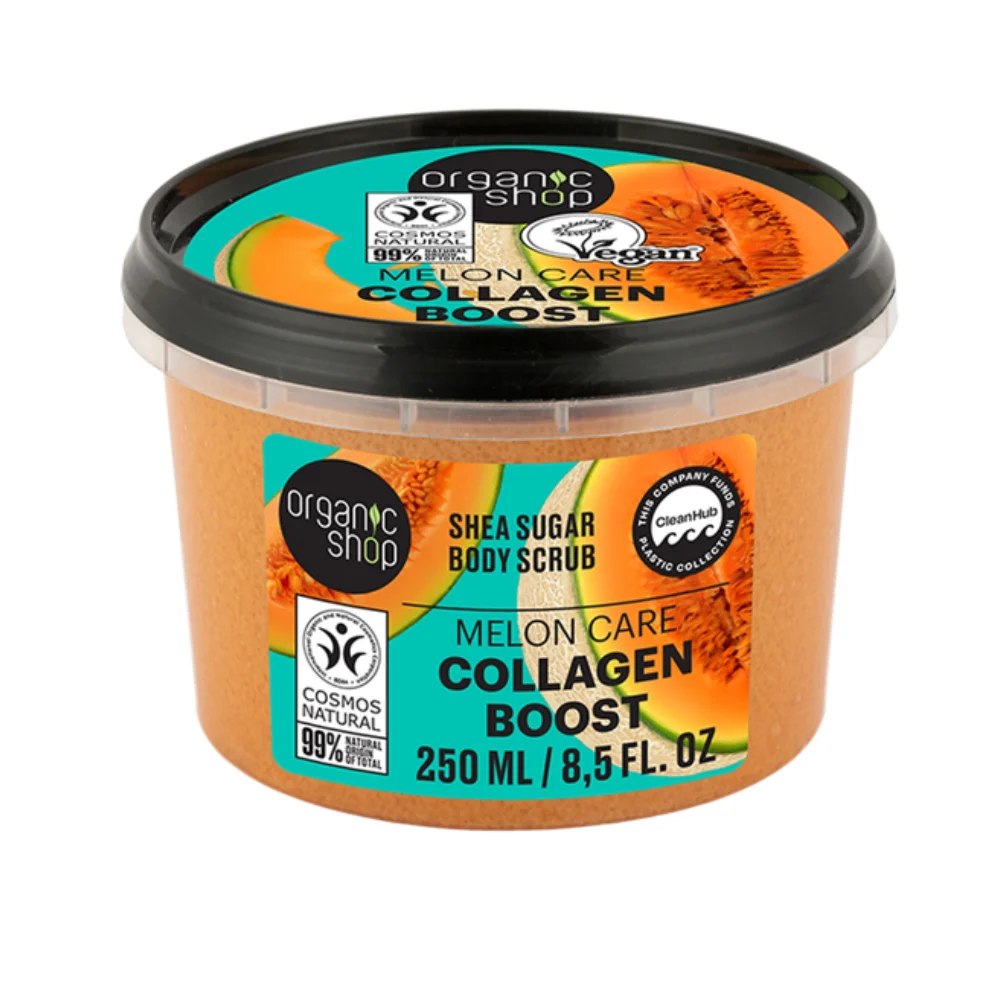 Organic Shop Collagen Boost Scrub Corpo Melon Care, 250 Ml