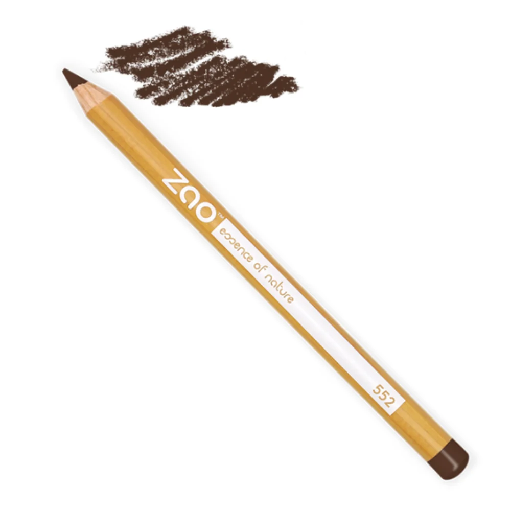 Zao Make Up Matite Multiuso Per Occhi, Sopracciglia E Labbra, 552 Marrone Scuro (1,14 G)