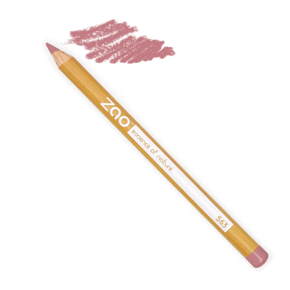 Zao Make Up Matite Multiuso Per Occhi, Sopracciglia E Labbra, 563 Rosa Vintage (1,14 G)