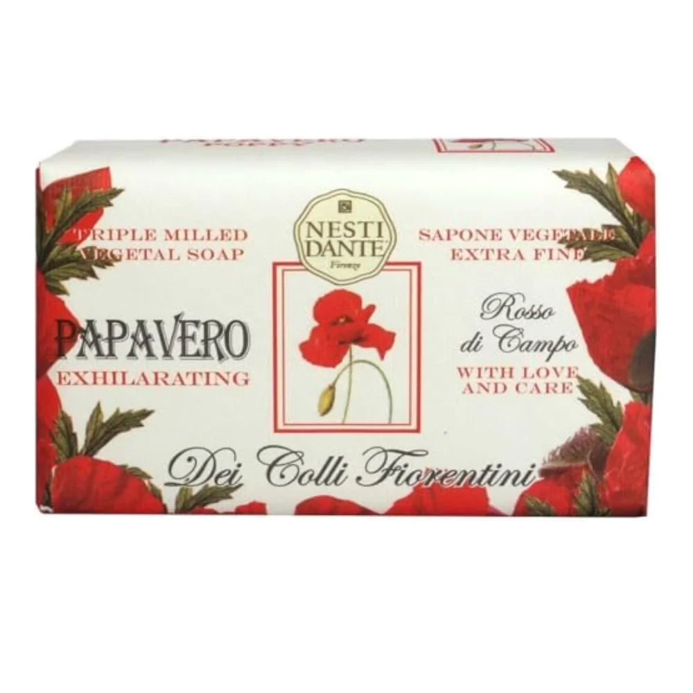 Nesti Dante Dei Colli Fiorentina Triple Milled Sapone vegetale Papavero 250 g