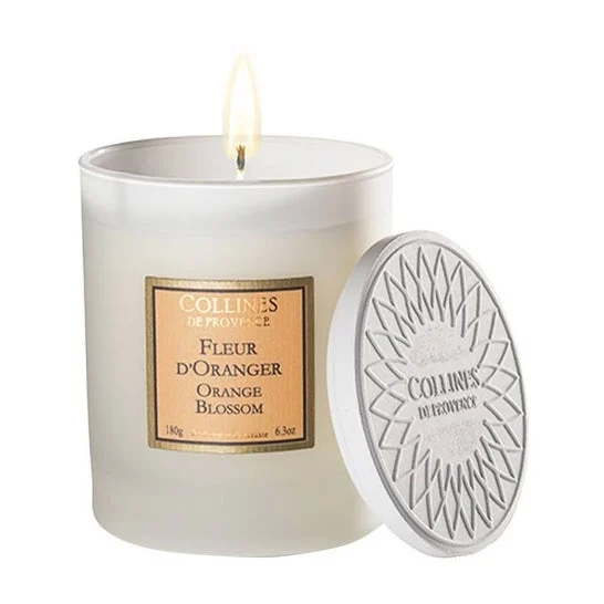 Collines de Provence Candela Profumata Fiori d'Arancio 180g
