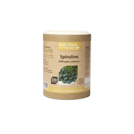 Nat & Form Spirulina Spirulina Organic Vegan Tonus 200 Capsule