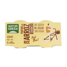 Riso biologico Naturgreen con dessert al caramello (2x125 G)
