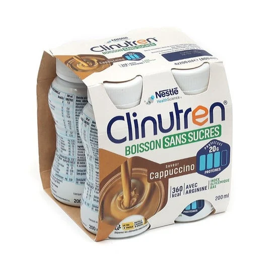 Clinutren Bebida Sin Azúcar Capuchino 4x200ml