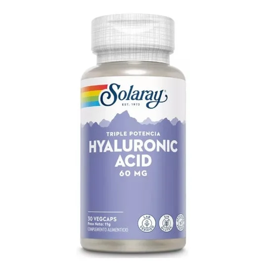 Acido ialuronico solaray 60mg 30 capsule