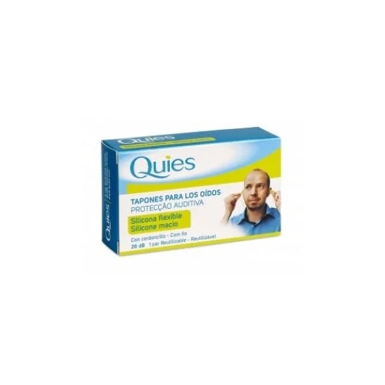 Quies tappi per le orecchie in silicone con cavo 6pz