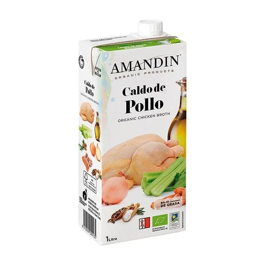 Amandin Brodo di pollo naturale Eco 1000ml