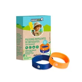 Nosakit Zanzara Bracciali Repellente 3 pz Blu-arancione