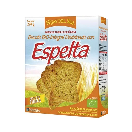 Hijas del Sol Pane biologico di farro destrinizzato 270g