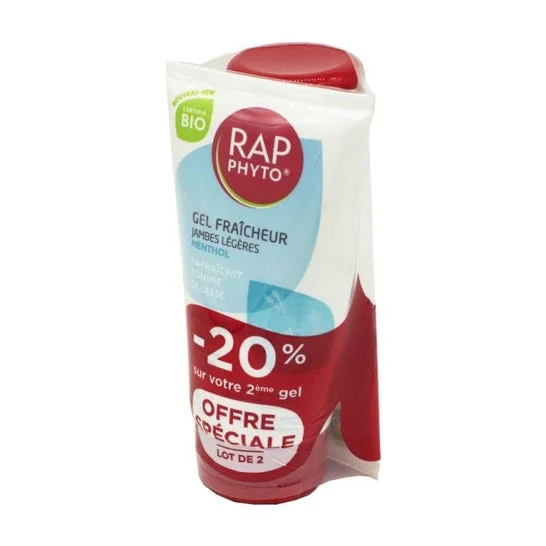 Rap Phyto Gel Rinfrescante Gambe Leggere Bio Mentolo 2x150ml