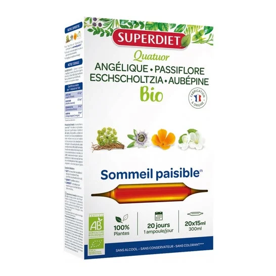 SuperDiet Quatuor Sommeil Paisible BIO 20amp