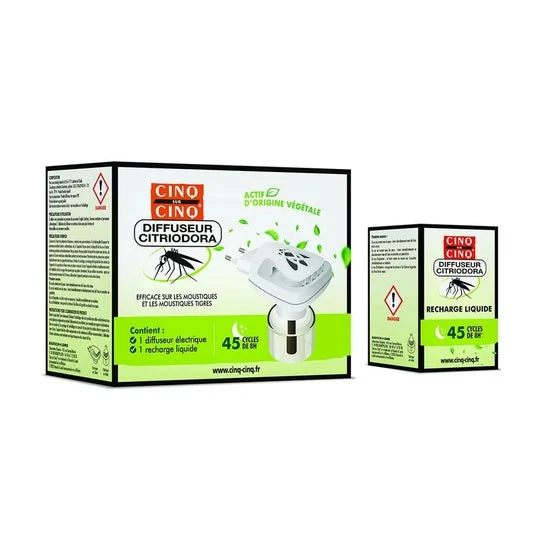 Cinq Sur Cinq Citriodora Difusor Anti-Mosquitos 45 Ciclos 1 ud