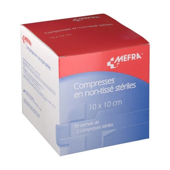 Mefra Compresse Sterili In Tessuto Non Tessuto 10x10cm 2x50 Bustine