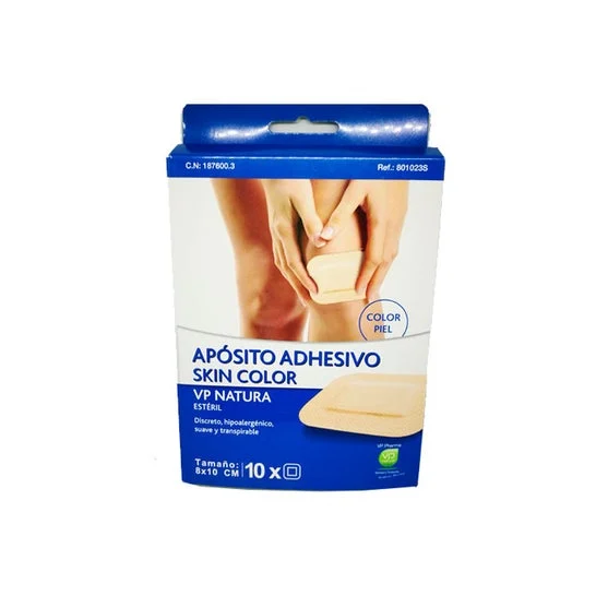 Vp Natura Adhesive pad adesivo sterile 10cmx8cm colore della pelle 10 pezzi