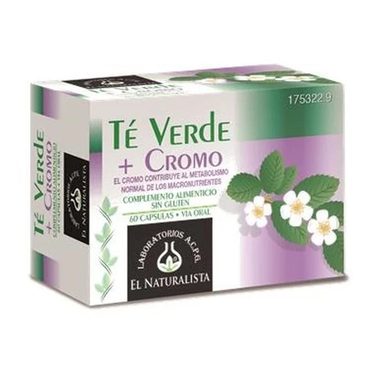 El Naturalista Tè Verde + Cromo 60Caps