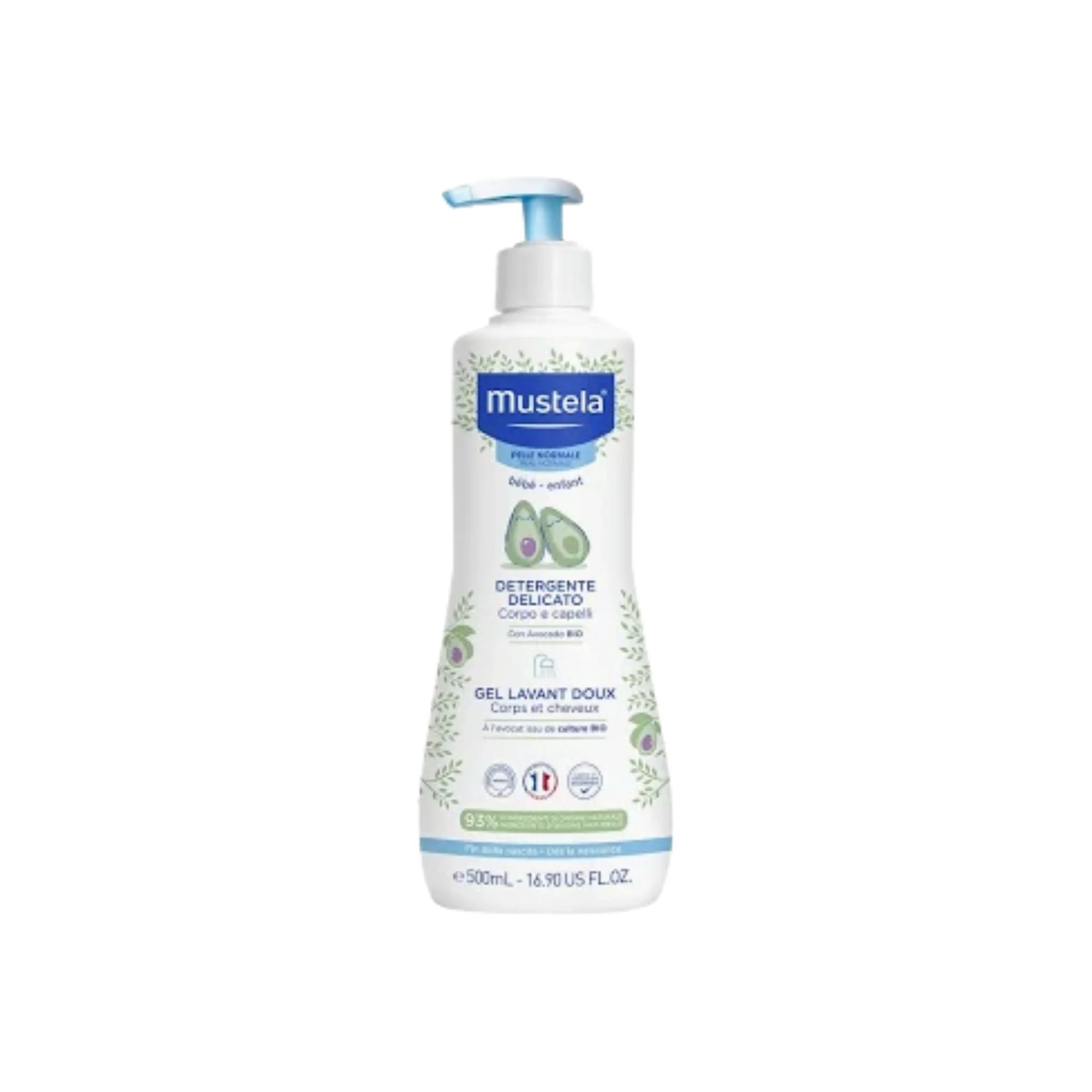Mustela Bébé Gel Detergente Delicato Capelli e Corpo - 500ml