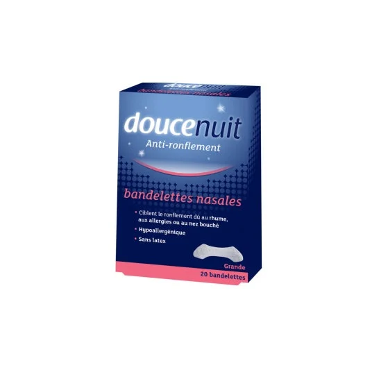 Soft Night Anti-Snoring Nasal Strips Large Size 20 unità