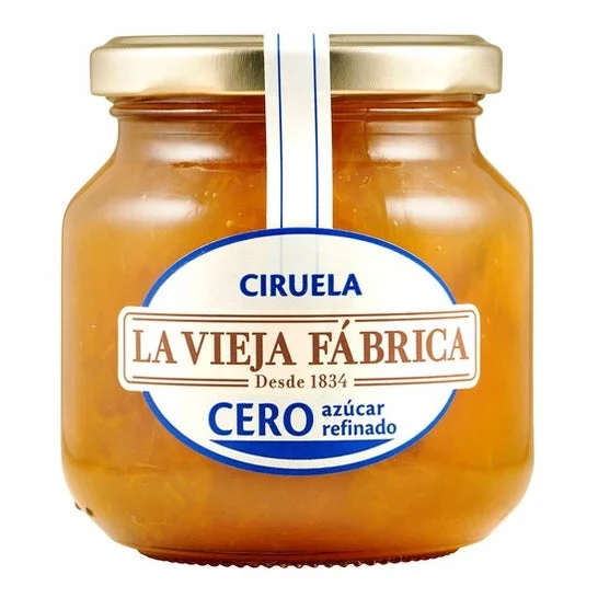 La Vieja Fábrica Mermelada Cero Azucar Refinado Ciruela 280g
